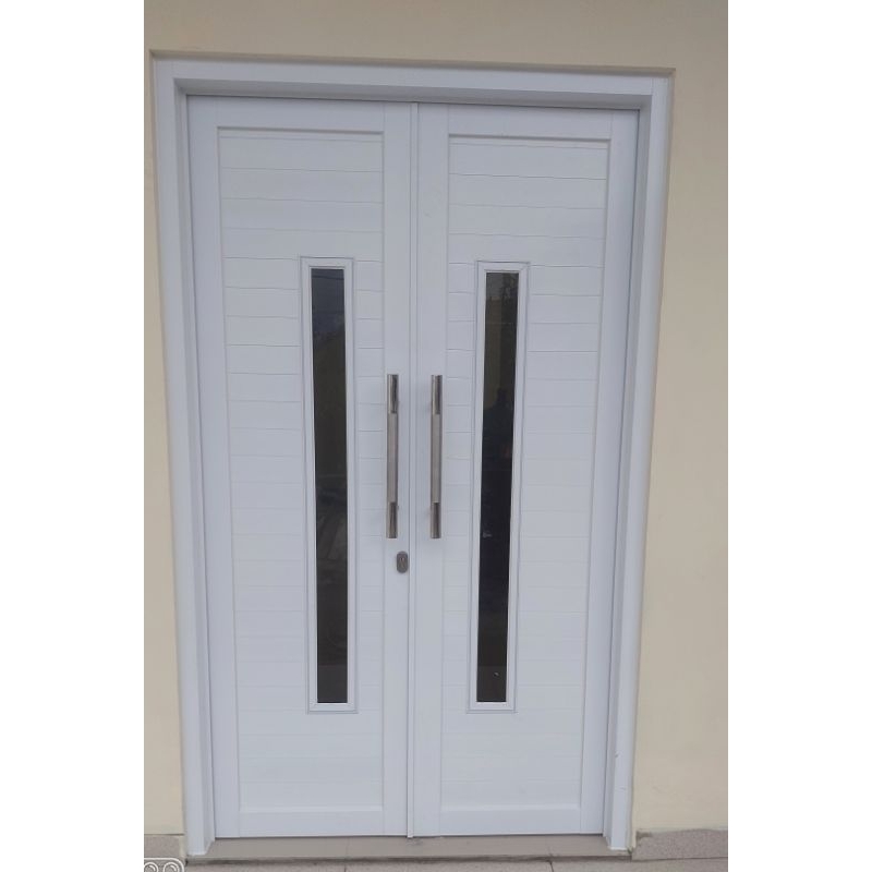 kusen pintu aluminium kombinasi kaca