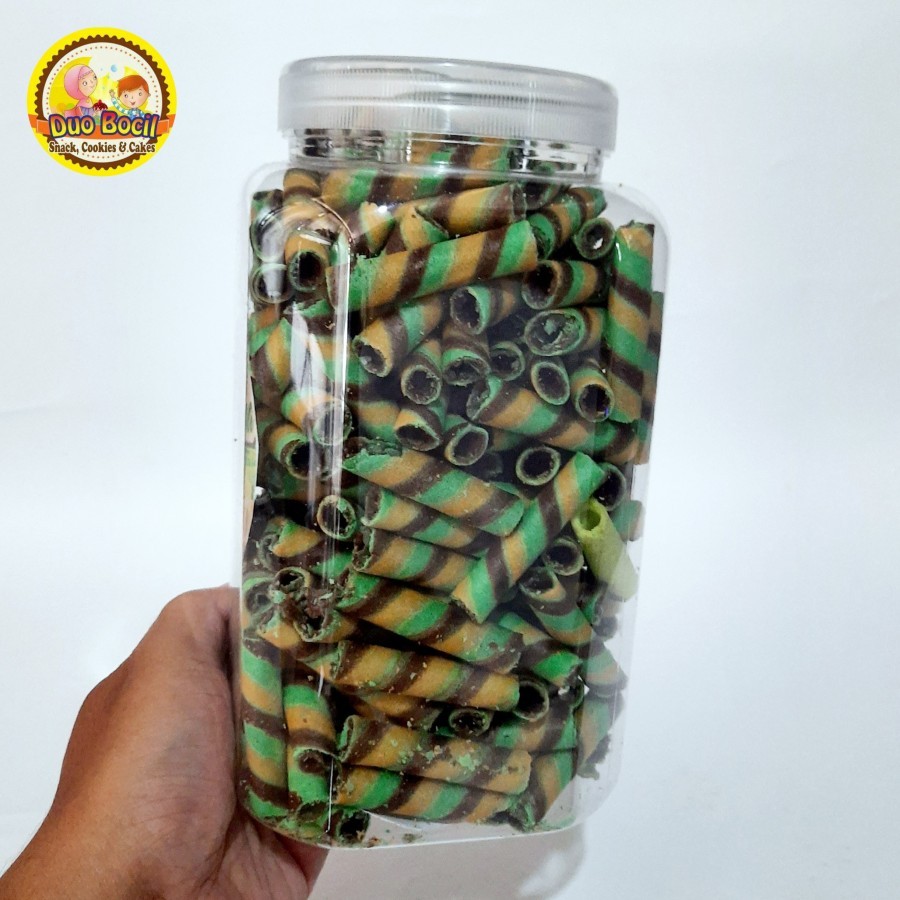 

Astor Green Tea TOPLES 500 Gram / Wafer Roll Barcelona - Duo Bocil Snack