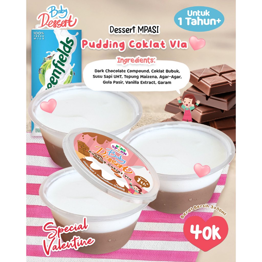 

Kids Spoon Pudding Coklat Vla 1th+