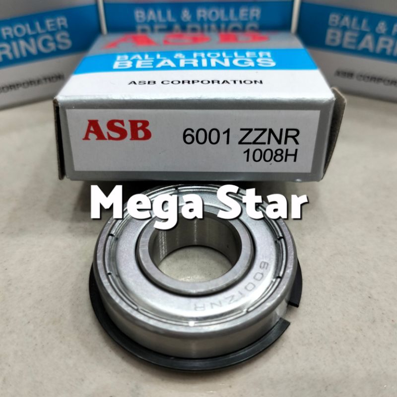 BEARING 6001 ZZ NR / 6001 ZZNR ASB asli