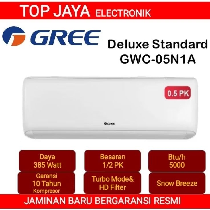 AC GREE 0,5PK/GREE AC 1/2PK BARU BERGARANSI RESMI