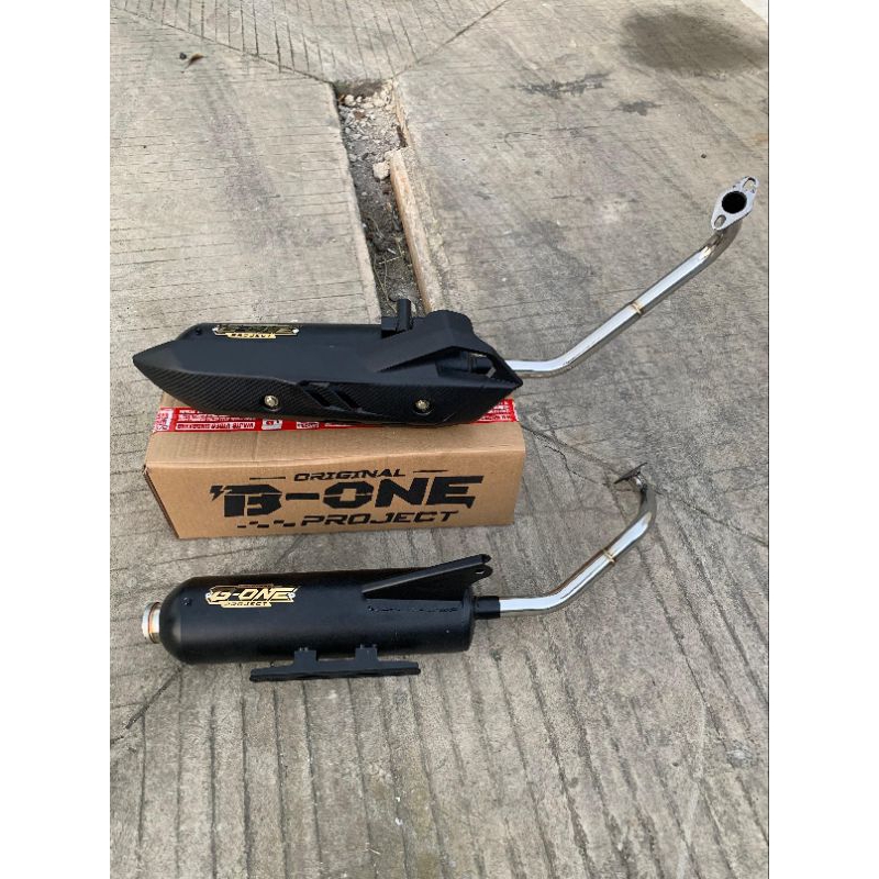 Knalpot Shijiro Merk Original Bone Project All matic Vario 125 Vario 150 Vario 160 AEROX Mio Sporty 