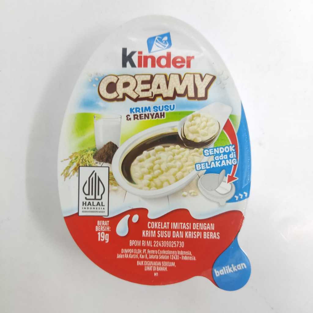 

KINDER CREAMY KRIM SUSU 19G