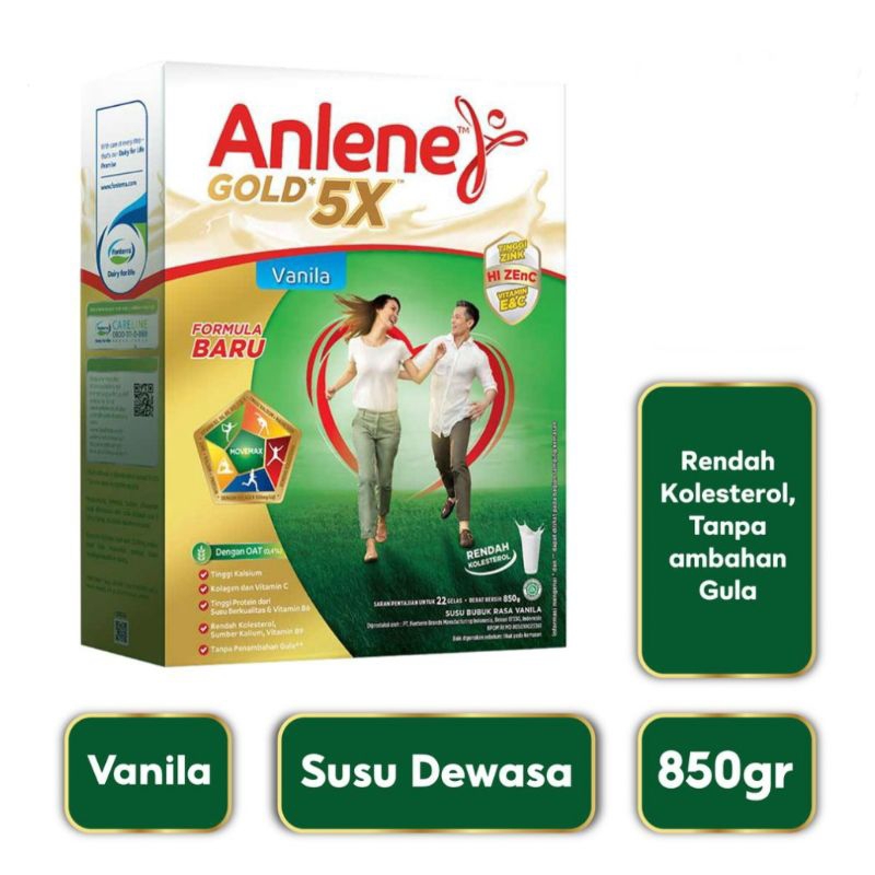 

Anlene Gold 5X Vanila/Orignal 850 gr