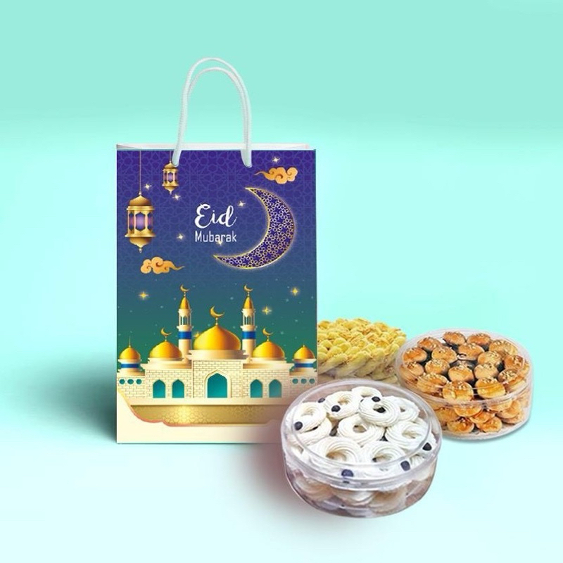 

Paperbag lebaran eid mubarak tas kertas toples idul fitri