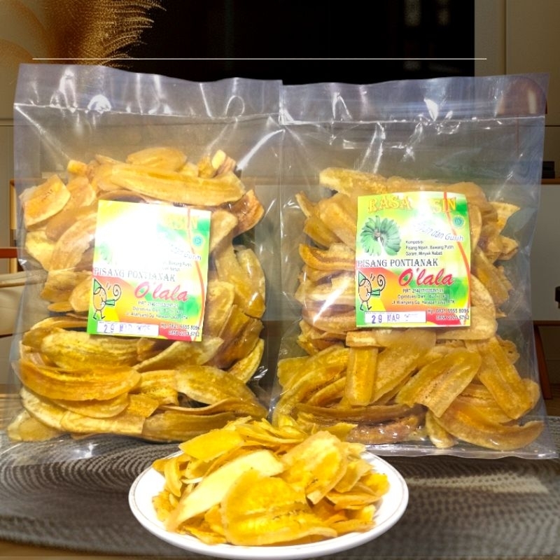 

Cemilan Keripik Pisang O'lala Oleh-Oleh Khas Pontianak(180g)