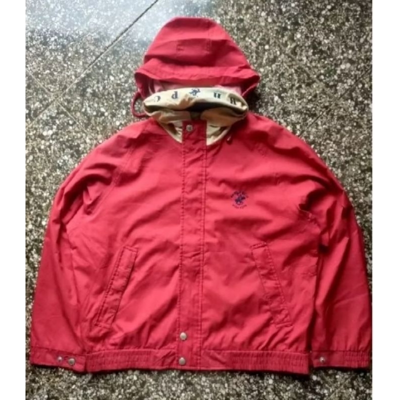 windbreaker hidden hoodie polo original