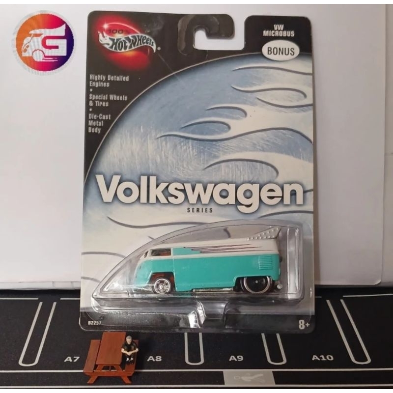 Hot wheels premium vw micro bus blue / drag bus (VVHTF)