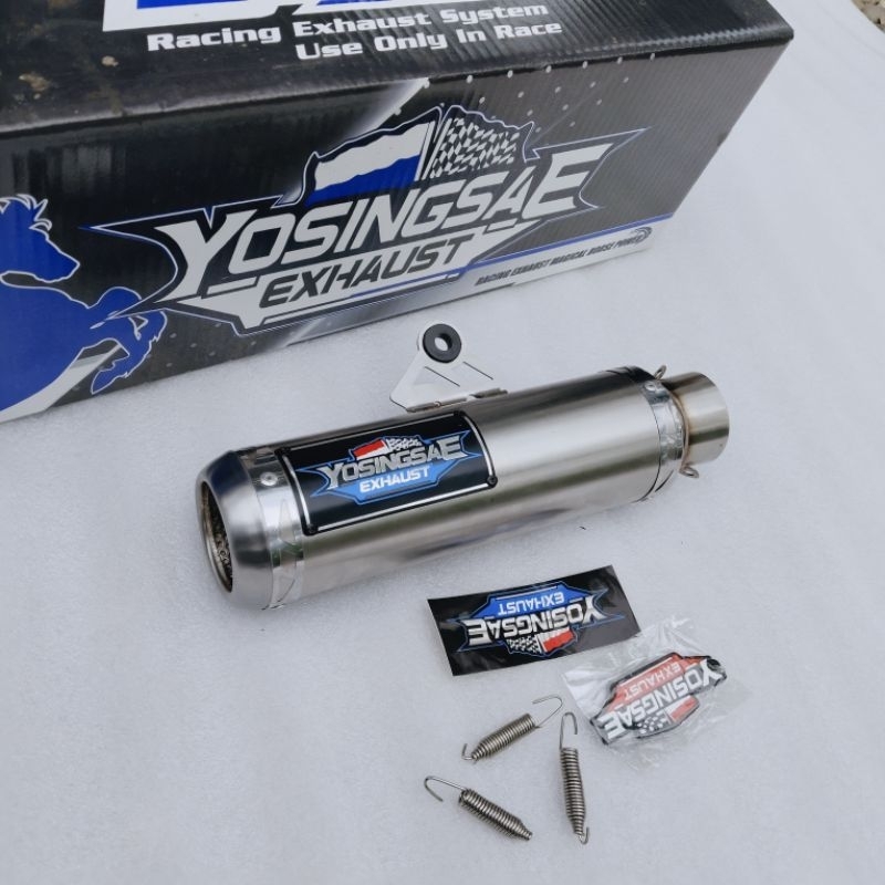 Knalpot Racing Yosingsae Original 100% silencer only PNP jupiter mx vixion cb150 cbr150 vega revo mi