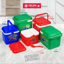 Lion Star Rice & Ice Box Segi 5 /6/8/10 Liter Termos Nasi es Segi/ Ice Bucket Lion Star/ Square Rice