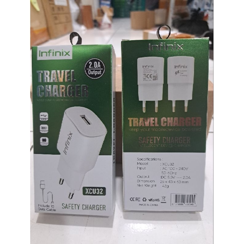 CHARGER INFINIX MICRO USB XCU32 XCU-52 INFINIX TRAVEL CHARGER 2.0A OUTPUT KEEP YOUR MOBILE DEVICE PO