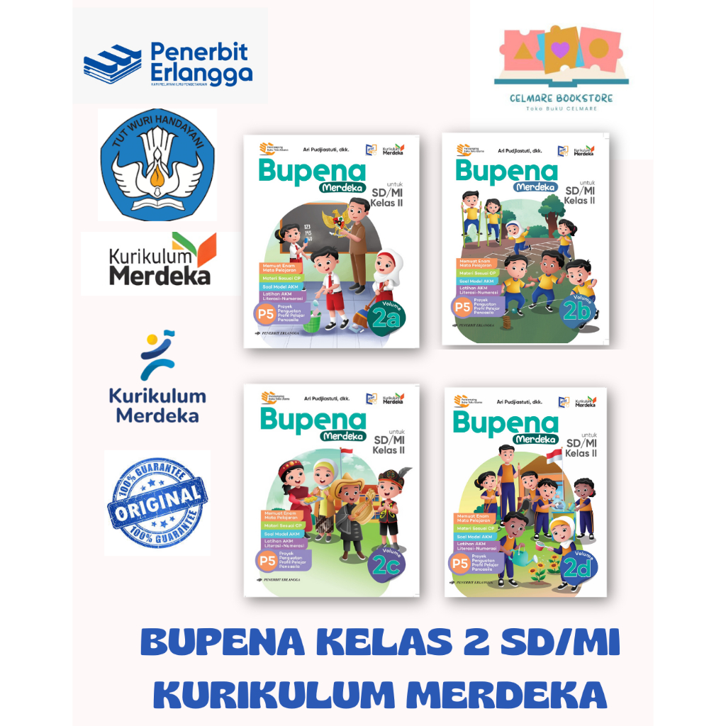 BUKU ORIGINAL : BUPENA MERDEKA SD/MI KELAS 2