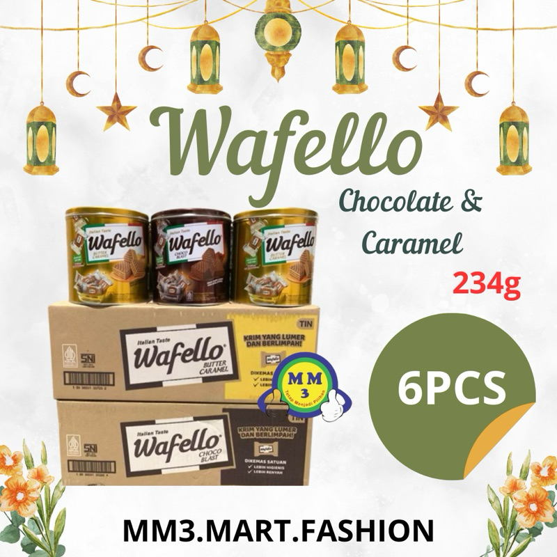 

[ PAKET HEMAT 1 DUS ] WAFELLO CHOCO / WAFELLO CARAMEL