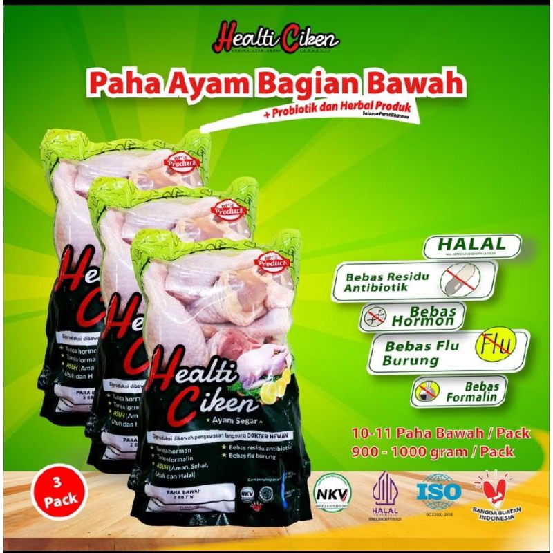 

Bundling 3 packs Paha Bawah Ayam Healti Ciken