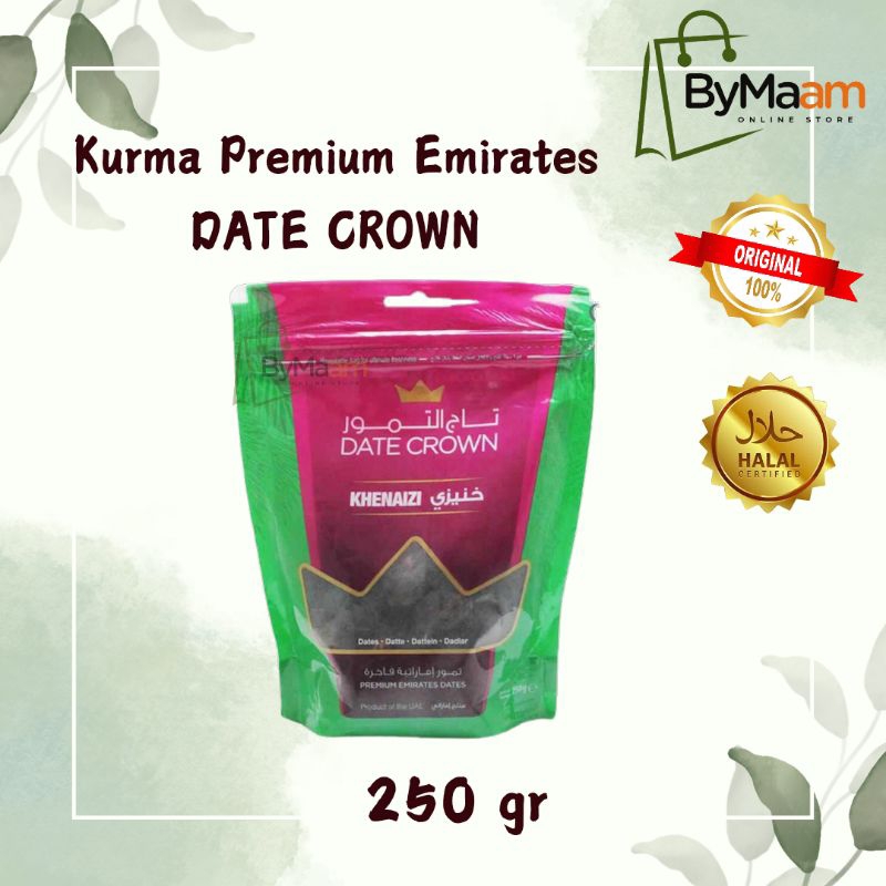 

Kurma DATE CROWN Khenaizi 250 gr | Kurma Premium Emirates Kemasan Pouch