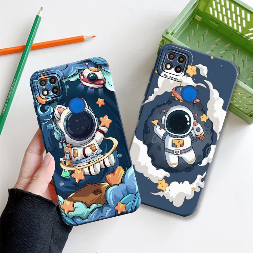 Softcase REDMI 9C /REDMI 10A Astronot Walpaper Cute Keren Hits Kekinian - Case astronot - Case Redmi