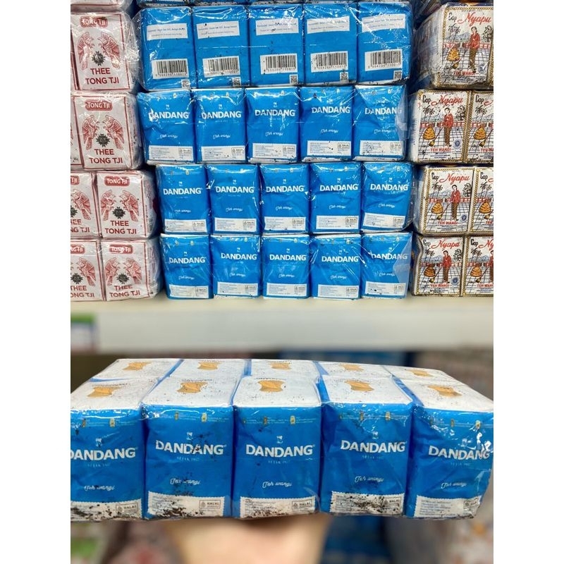 

1 slop teh bubuk wangi melati Poci kuning 999 dandang Biru