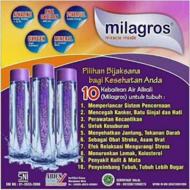 

Air alkali pH tinggal asli original millaa gross