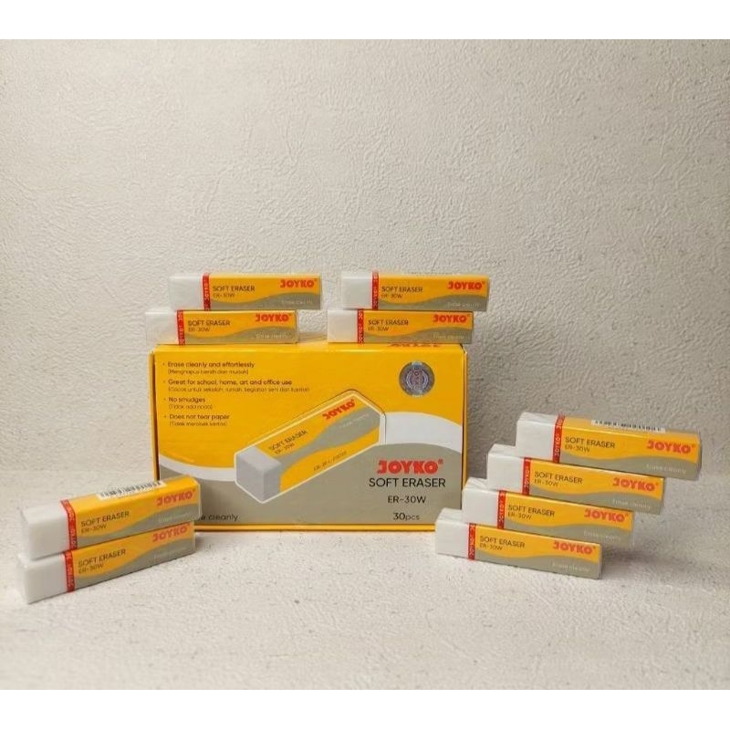 

(30 Pcs) Penghapus JOYKO SEDANG B30 | Setip Joyko SEDANG ER -30W PUTIH | Setip Joyko SEDANG EB-30 HITAM