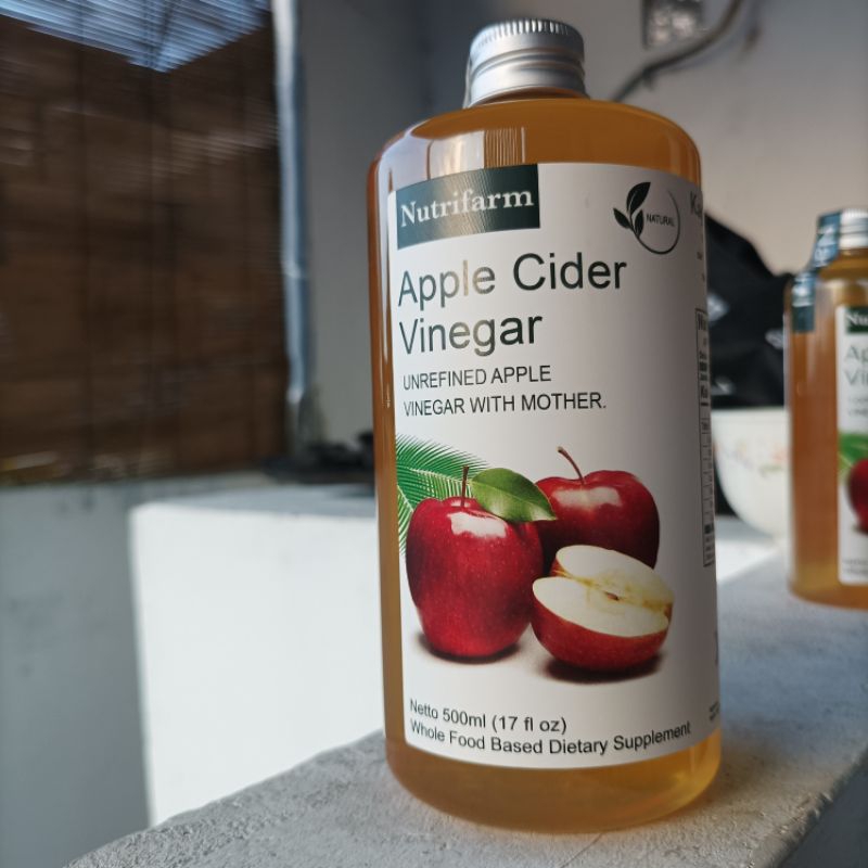 

Cuka Apel 500ml dan 250ml nutrifarm with mother cider vinegar
