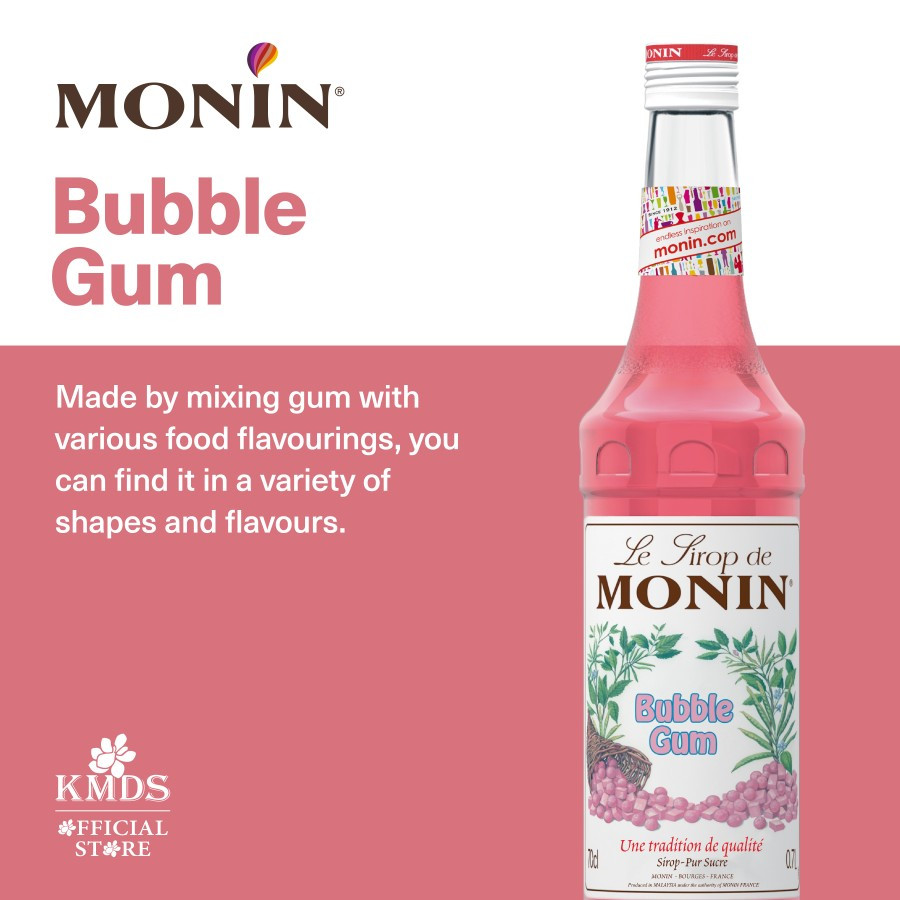 

MONIN Bubble Gum syrup 70CL 700ML