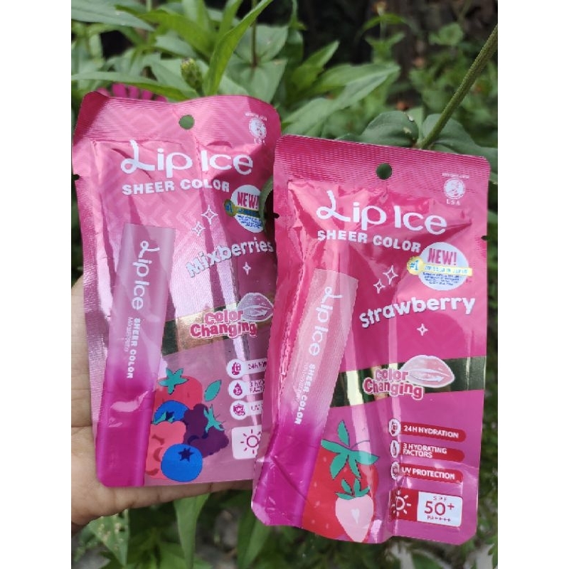 LIP ICE sheer color LIP BLAM SPF 50+ pa++++