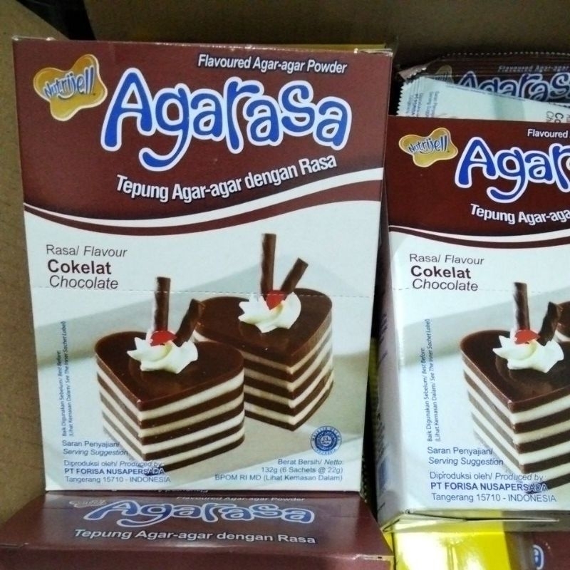 

Nutrijel Agarasa Tepung Agar-agar dengan Rasa Cokelat 22g