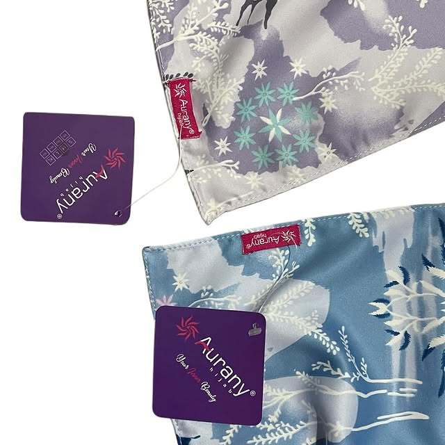 Terbaru Hijab Segiempat Syari Aurany Kerudung Segi Empat Jumbo Motif Silk Premium