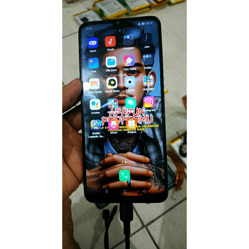 LCD TOUCH PLUS frame SET bekas Oppo a57 A77S REFURBISh