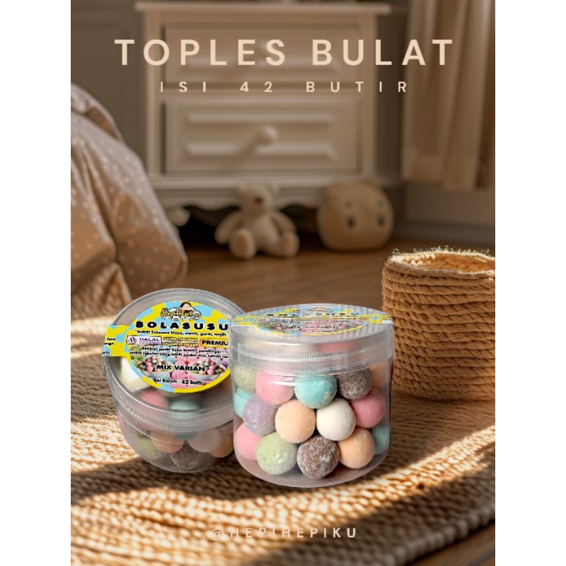 

Hepihepiku BOLASUSU PREMIUM Toples Bulat