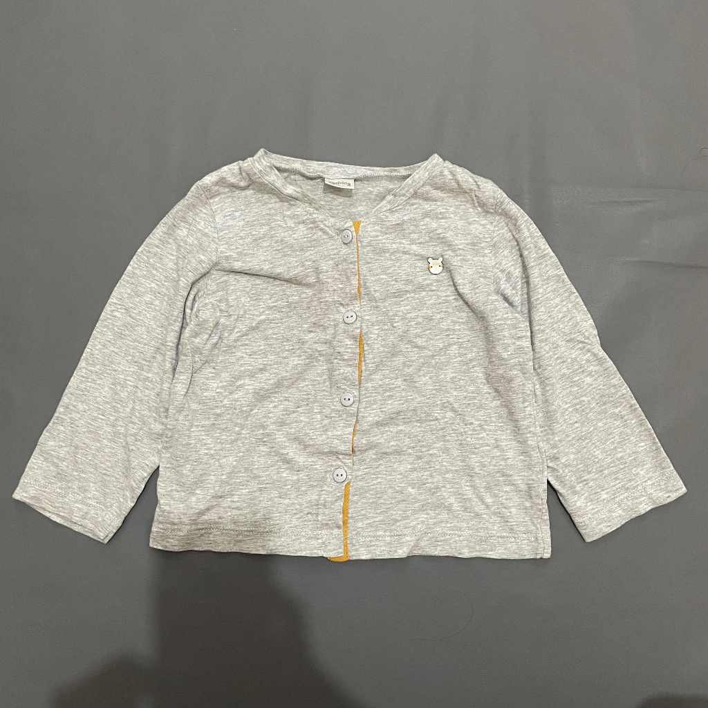ANAK K266 (AGABANG ORI, PRELOVED) Baju Atasan Cardigan Kaos Luaran Outer O Neck Tangan Panjang Kanci