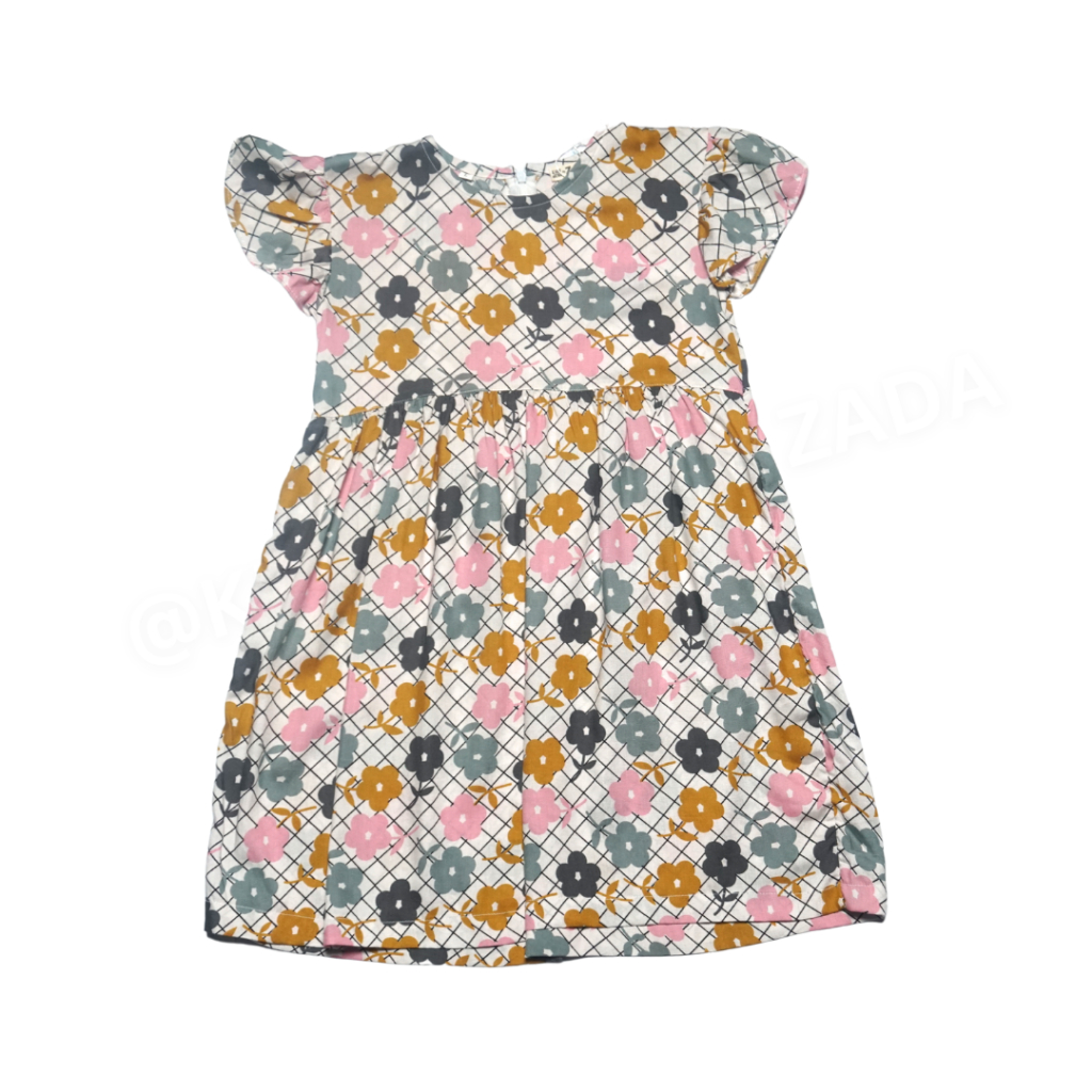 KIDS WEAR by ZADA /DRESS KIDS WEAR  LUCU / DRESS ANAK MOTIF BUNGA
