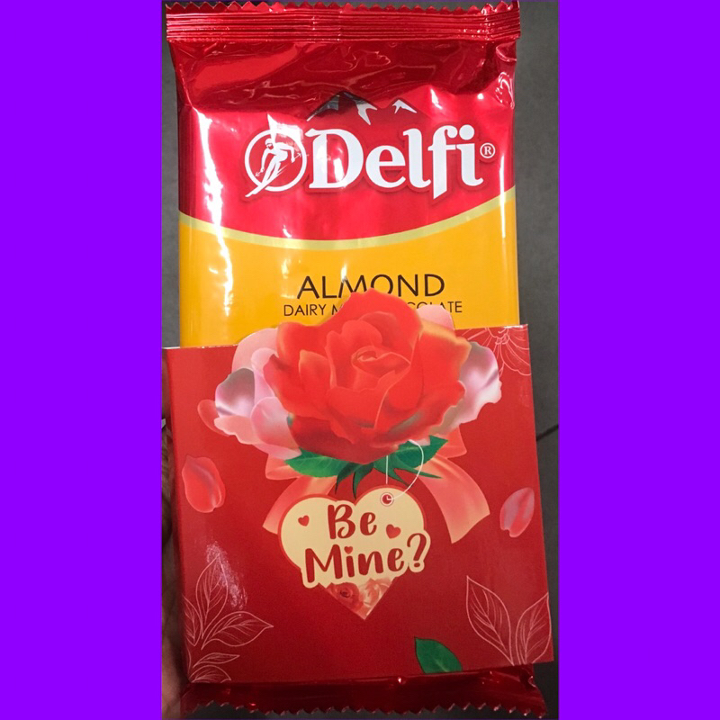 

COKLAT VALENTINE DELFI 140GR ALMOND/CASHEW/FRUIT N NUT/DAIRYMILK FREE KATA CINTA