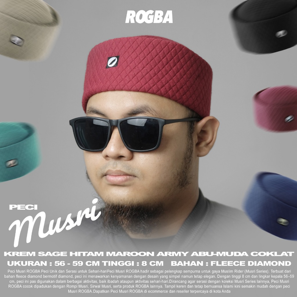 PECI MUSRI ROGBA - PECI PRIA KOPIAH MODERN TERBAIK