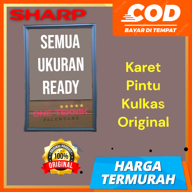 KARET MAGNET PINTU KULKAS SHARP ORIGINAL 1 PINTU / 2 PINTU | KARET PINTU KULKAS SHARP | KARET KULKAS