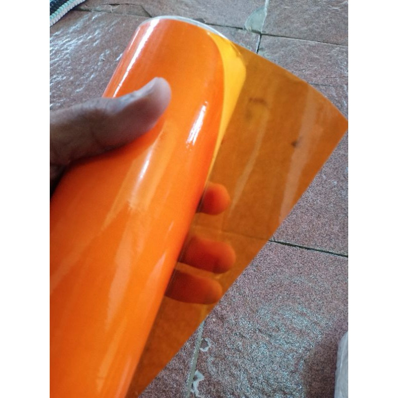 Skotlet Sticker oren transparan skotlet sein motor dan mobil skotlet oren transparan