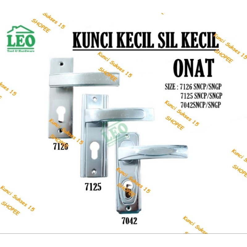 Kunci Pintu Kecil Plat Kecil / Handle Kecil Plat / Handle Kunci Pintu Plat Kecil 1 set Komplit