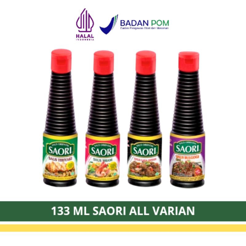 

SAORI Saos tiram/Teriyaki/Bulgogi/Lada hitam