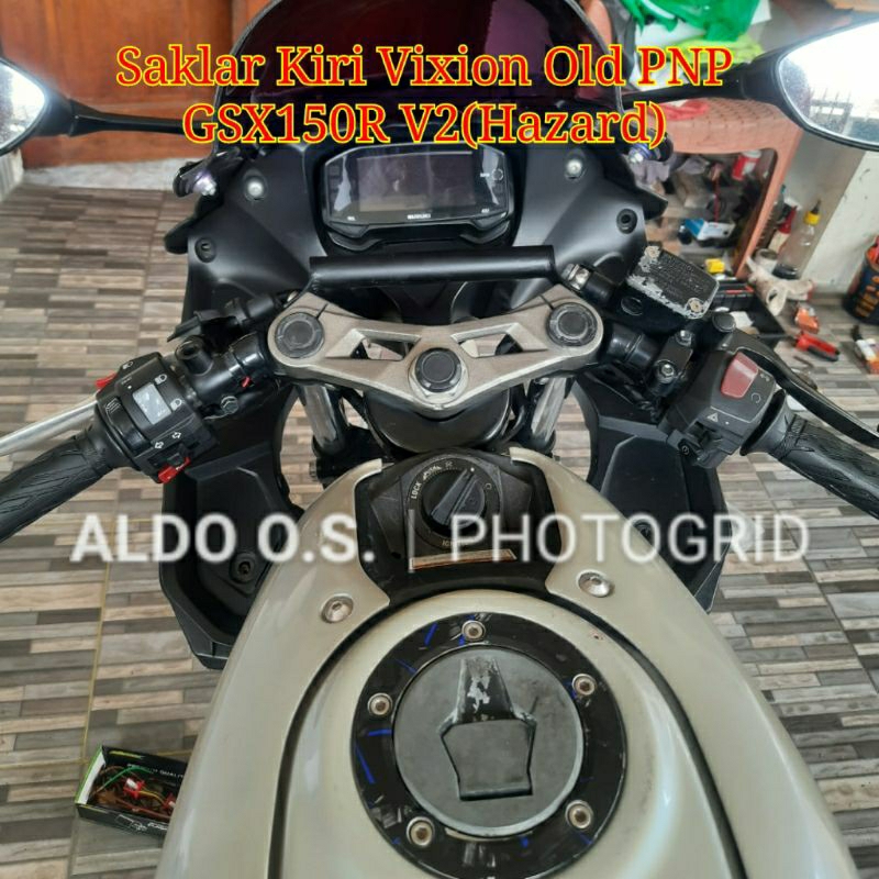 Holder Kiri Old Vixion Original Minda PNP Suzuki GSX150R V2 (Hazard) Saklar Lampu GSX150R V2