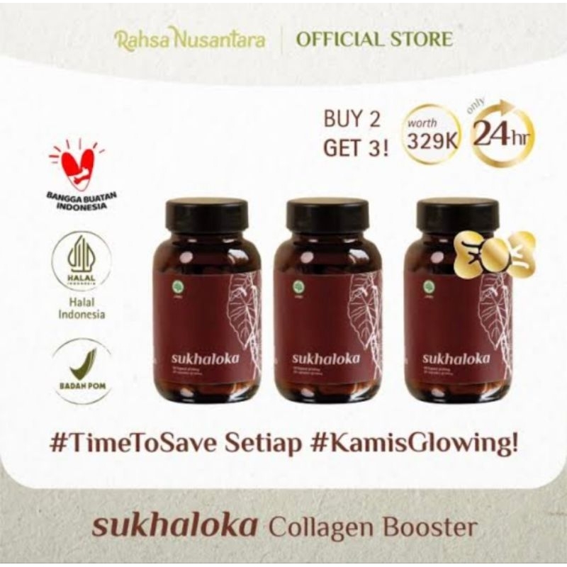 Sukhaloka Asli original Kapsul Dikas collagen booster pemutih badan