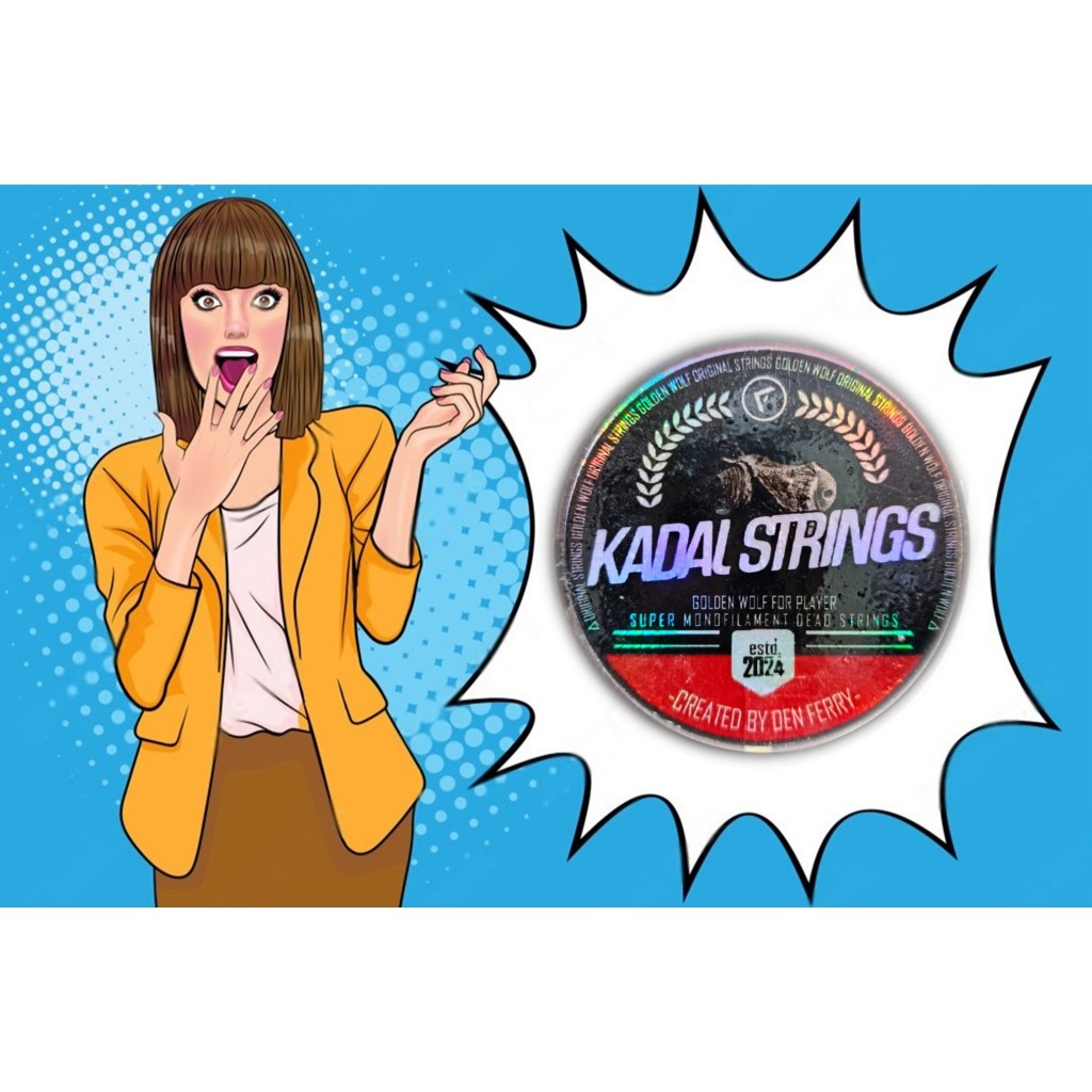 Gelasan Matot Golden Wolf KADAL STRING Size 0.22 Bahan Abu Kadal 6000 Yard