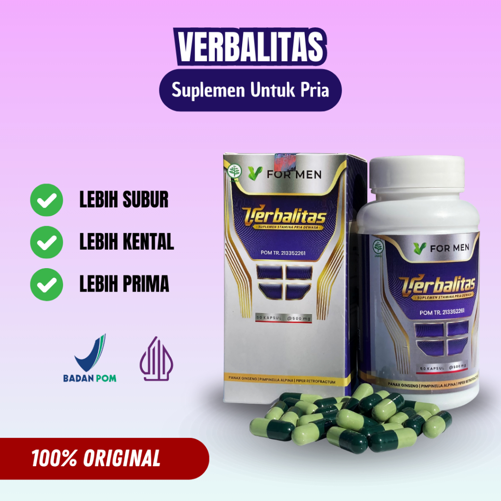 PROMIL Suplemen Pria Cepat HamilVerbalitas Original Penyubur Sperma Pria Suplemen Pria Squalene Peng