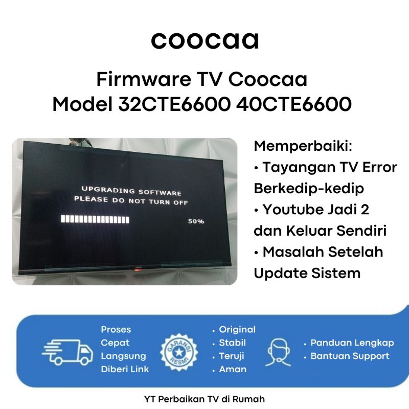 Firmware TV Coocaa 32CTE6600 40CTE6600 - Upgrade Software Untuk Perbaikan Setelah Update Sistem By L