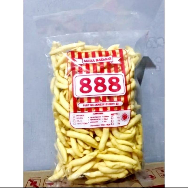 

Cemilan Bandung Gabus telur 888 250gr