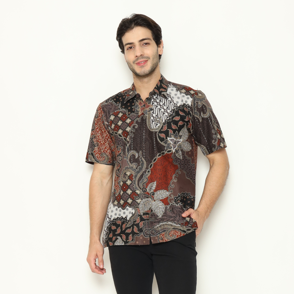 Kemeja Batik Pria - Bhatara Batik Javier - Atasan Kemeja Batik Lengan Pendek