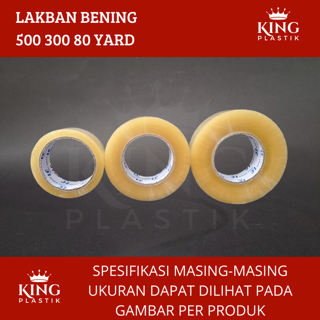 

Lakban Bening Coklat 300 Yard Isolasi Selotip Clear Tape 45mm Daya Lengket Kuat Murah