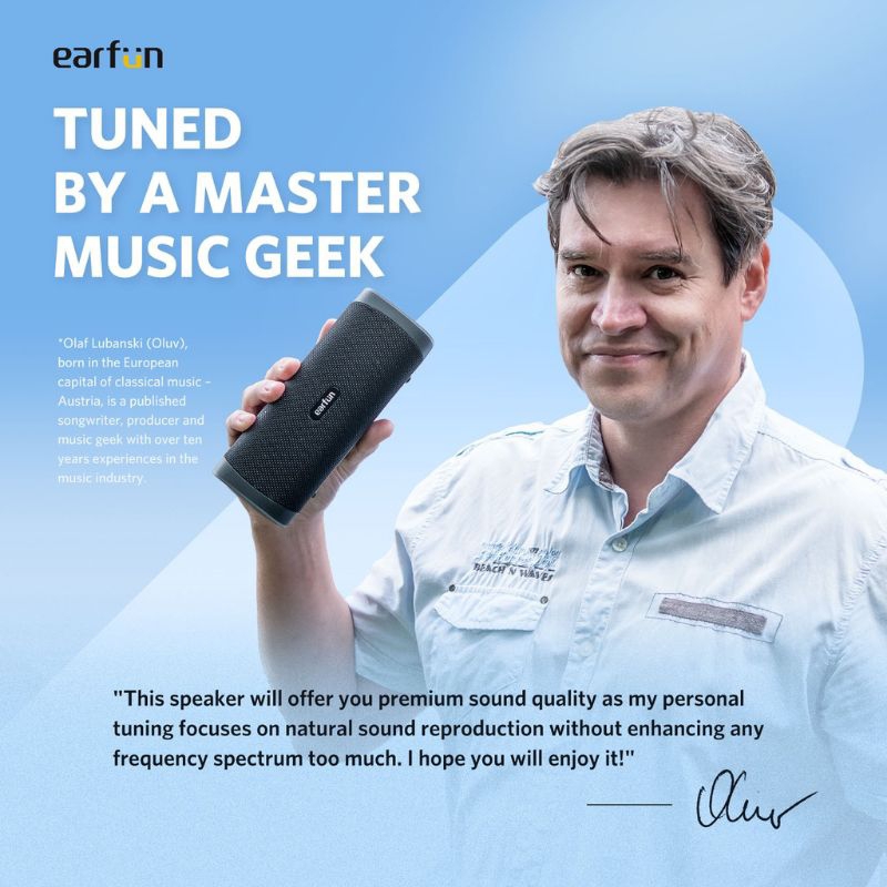 EarFun UBOOM L - JumboBass™ Portable Bluetooth Speaker with Audio App