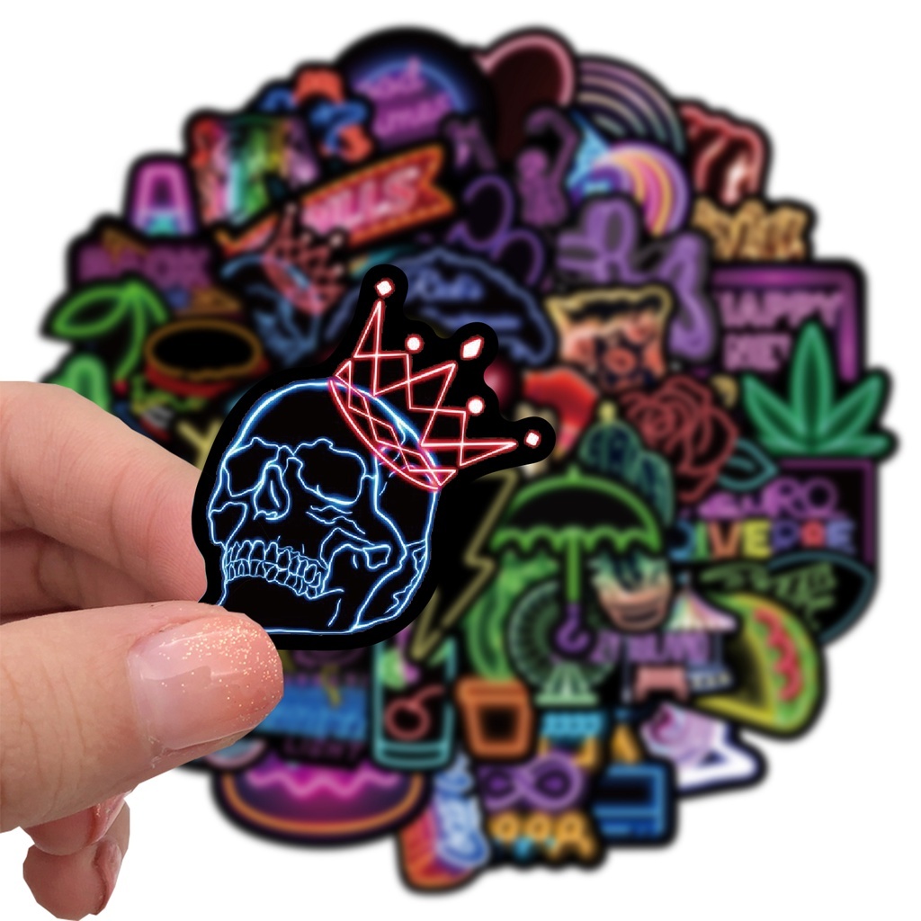 

Stiker Retro black chubi Sticker WaterProof Isi 24 pcs