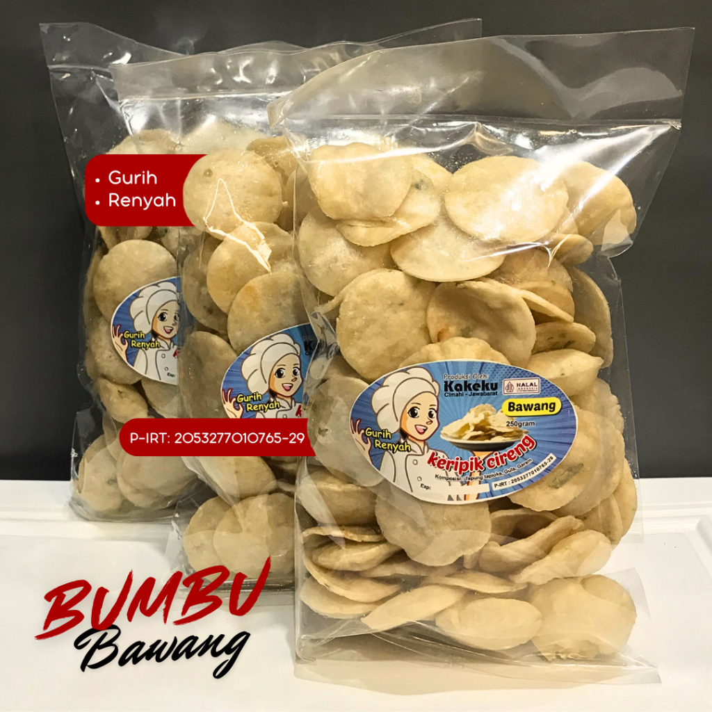 

Keripik Cireng Bawang Original Kripik Cireng Bandung Kakeku Snack Viral Renyah Gurih Rasa Bawang Khas Bandung