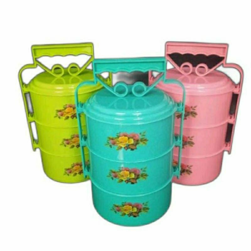 Rantang susun 3 rantang plastik